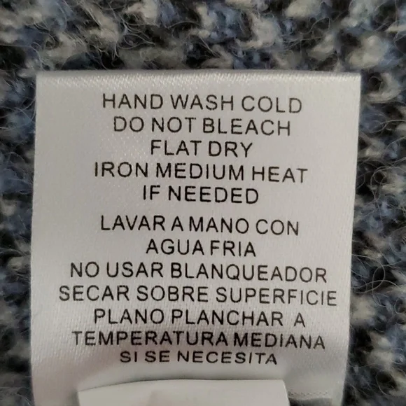 JOSEPH A. Plaid V-Neck Long Sleeve Oversized Sweater SIZE: M - Picture 6 of 9